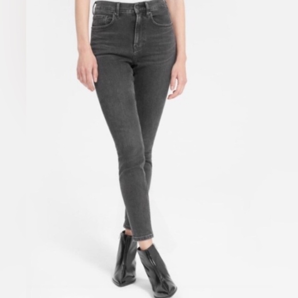 Everlane Mid Rise Slim Straight Skinny Leg Ankle Jeans - Picture 2 of 8